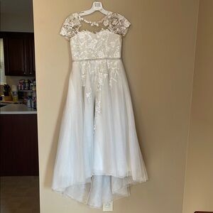 Elegant White Floral Kids Dress